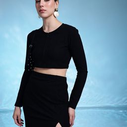 all about you Solid V-Neck Co-Ords-image-4