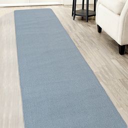 Saral Home Blue Solid Anti Slip Multipurpose Floor Runner-24