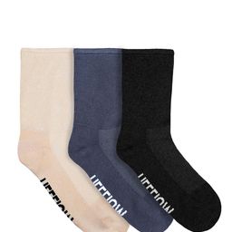 Heelium Unisex Pack of 3 Solid Anti-Odour Bamboo Calf-Length Socks-17