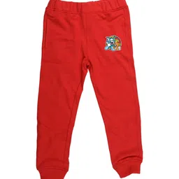 Tom & Jerry Boys Red Solid Joggers-image-82