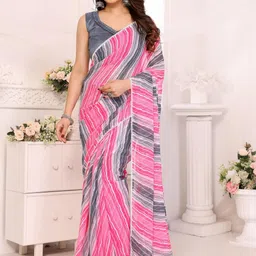 VS MALL Ethnic Motifs Poly Georgette Ready to Wear Saree-image-72