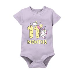 Zeezeezoo Infants Kids Printed Cotton Bodysuit-16