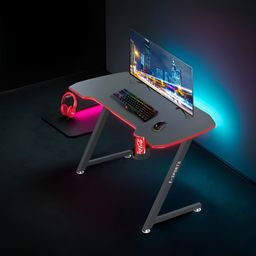 The Better Home Black & Red Wooden Gaming Desk Study Table-14