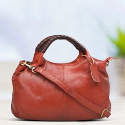 GENWAYNE Brown Solid Handheld Bag-image-63