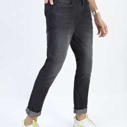 HIGHLANDER Men Black Slim Fit Light Fade Stretchable Jeans-image-63