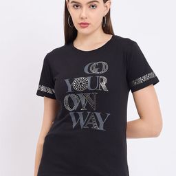 Duke Typography Printed Cotton T-Shirt-image-35