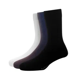 Van Heusen Men Black Pack of 3 Cotton Full Length Socks-19