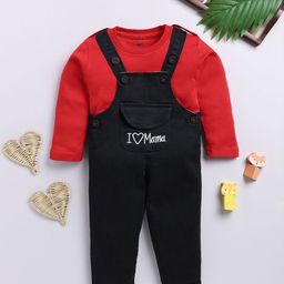 Toonyport Infants Printed Cotton Dungarees With T-Shirts-image-52