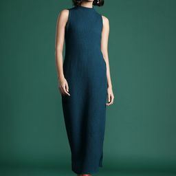 DressBerry Waffle Textured A-Line Midi Dress-image-35