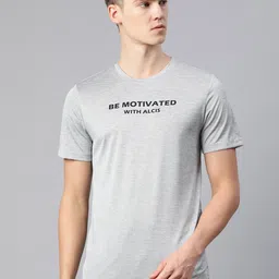 Alcis Men Typography Printed Dry Tech Slim Fit T-shirt-image-24