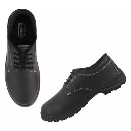 Foot Trends Steel Toe Safety Shoes Low Ankle Size UK 10 Black, SM001-image-19