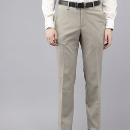 Van Heusen Men Textured Ultra Slim Fit Formal Trousers-picture-3
