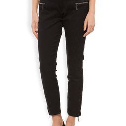 Tokyo Talkies Women Black Flat-Front Trousers-27