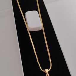 niva fashion Gold-Plated Oval Pendant with Chain-image-99
