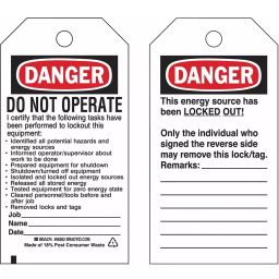 BRADY Danger Sign Tag Paper, 15Y650-image-78