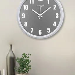 RANDOM White & Grey Contemporary Wall Clock-43