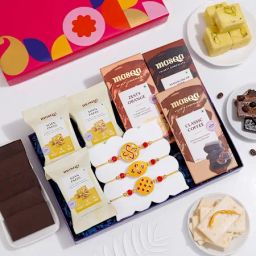 Mandana Meenakari Rakhis And Chocolates Hamper-14