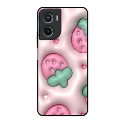 QRIOH Unisex Motorola G05 Loveberry Bliss Impact Resistant Glass Back Case-picture-26
