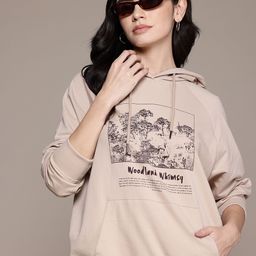 Roadster The Life Co. Graphic Printed Hooded Longline Sweatshirt-picture-17