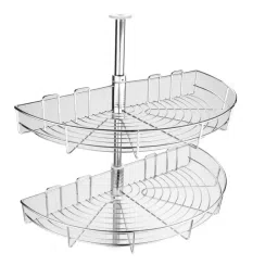 Harrison Carousel 700 mm D Shape Tray Stainless Steel Nickel Chrome Finish, 01146-image-66