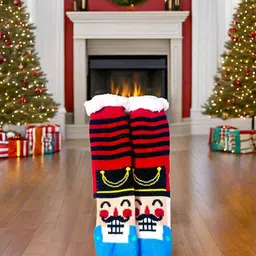Butterthief Unisex Patterned Calf-Length Sherpa Socks-picture-10
