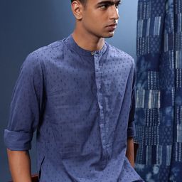 Taavi Pure Cotton Dobby Woven legacy Kurta-picture-17