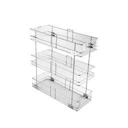 Harrison Three Shelf Pull out Basket 150x500x425 mm Stainless Steel Nickel Chrome Finish, 01152-image-53