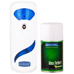 Airance Automatic Air Freshner Dispenser With 250 ml Khus (Vetiver) Fragrance Refill- Spray Bottle (Pack of 2)-31