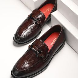 Egoss Men Leather Formal Loafers-image-28