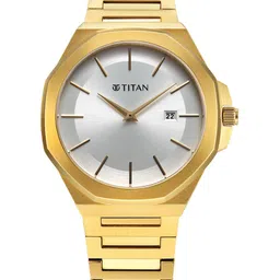 Titan Men Brass Dial Stainless Steel Straps Analogue Watch 90167YM01-image-79