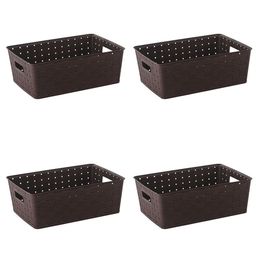 Kuber Industries Brown Set of 4 Regular Multi-Utility Organisers-8
