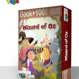 Advit Toys Wizard Of Oz Jigsaw Puzzle Educational Fun Fact Book Inside - 100 Pieces (Color May Vary)-13
