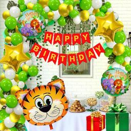 Bubble Trouble Tiger Animal Jungle Theme Party - Pack of 45-image-50