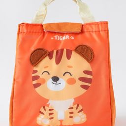 ZOE Tiger Printed Lunch Bag - Orange-image-16