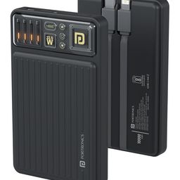 Portronics Luxcell Bind Mini 10k 10000mAh Powerbank with 22.5W Fast Charging, In-Built Type C PD(Input & Output) /8 Pin Cable, LED Indicator, USB-A Mach Output, Compatible with Smartphones,Tablets POR-2260-image-63