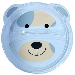 Adore Binge-The Teddy Designed Feeding Plate with Partition- Offwhite (Pack of 1)-4