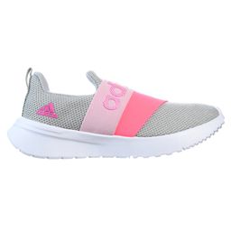 Adidas KidsSlip On Sports Shoes with Brand Logo & Text Applique - Light Grey & Pink-image-61