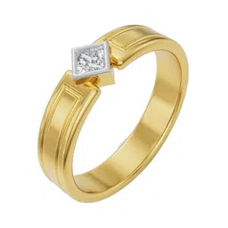 Emori Tilted Princess Cut Wedding Band-image-4