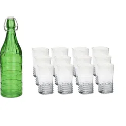 SOMIL Green Glass Airtight Can Bottle-image-97