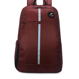 Arctic Fox Unisex Maroon & Turquoise Blue Solid 15 Inch Laptop Bag-image-50