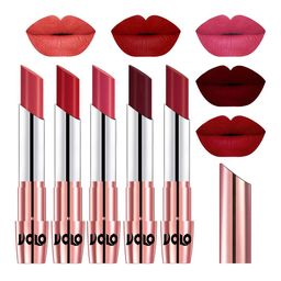 VOLO Set Of 5 Creme Matte Lipsticks 3.5 g- Peach 33-Tomato Red 40-Pink 41-Maroon 42-Red 43-6