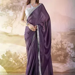Mitera Embellished Satin Ready to Wear Saree-image-75