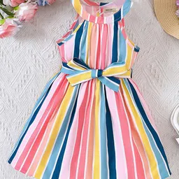 INCLUD Striped A-Line Dress-picture-25