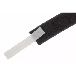 RS PRO Black Hook & Loop Tape, 20 mm x 5m Model No 8904225-65