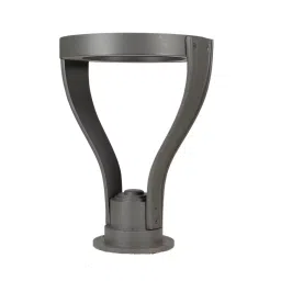 ELIANTE JS-1050-GL- Small Grey Aluminium Gate Light Without Bulb image 2