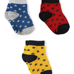 Bodycare Pack of 3 Boys Patterned Anti-Bacterial Above Ankle Socks-19