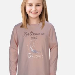 Gini and Jony Girls Mauve Printed Top-92