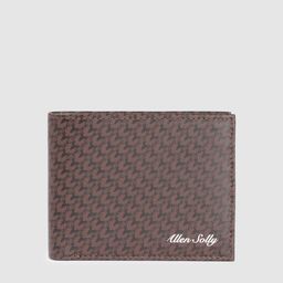 Allen Solly Men Brand Logo Printed Leather Two Fold Wallet-7