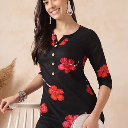 JANAKDULARI CREATION Floral Print Top-picture-13