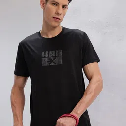 HRX by Hrithik Roshan Brand Logo Print Rapid-Dry Training T-shirt-picture-23